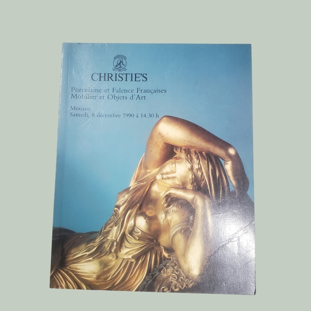 Christie's Monaco 1990 Auction Catalog French Porcelain Furniture Objets d'Art